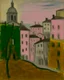 Placeholder: A grayish pink old Victorian city painted by Alexej von Jawlensky