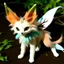Placeholder: Create an moth fox cat with moth fluff collar and moth wings on its back