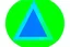 Placeholder: green triangle in the middle of circle, blue and green