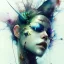 Placeholder:  insects, nest, face, 3D, leaning pose, watercolor illustration by <agnes cecile> <Yoji Shinkawa>,