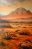 Placeholder: A light rosy orange colored Karoo with moles painted by Qiu Ying