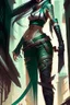 Placeholder: a woman with a Ninja's Machete standing in front of a building, akali, akali from league of legends, league of legends concept art, league of legends splash art, riot games concept art, league of legends character art, league of legends art, official splash art, iconic character splash art, beautiful female assassin, league of legend, league of legends art style