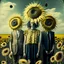 Placeholder: dandelion people with a sunflowers backdrop, surreal --v 6.0 --style raw