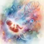 Placeholder: Inspiration from Nomeradona On Playground Life begins. Quantum Serenity: A watercolor depiction of the conception of a baby, illustrating the interplay of microscopic quantum particles and DNA at the molecular level, embodying calmness in action.”