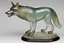 Placeholder: a blown glass wolf, early 20th century Art Deco. Elegant and intricate detailing super realistic