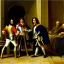 Placeholder: oil portrait of The Three Musketeers and d'artagnan with armor by Jacques-Louis David 8k