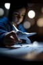 Placeholder: the ultimate expert on paper airplanes testing his planes, zeiss prime lens, bokeh like f/0.8, tilt-shift lens 8k, high detail, smooth render, down-light, unreal engine, prize winning