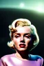 Placeholder: Ultra Realistic retro sci-fi scene, portrait, blonde woman, sweet young Marilyn Monroe face, perfect iris, tight latex coat, Strange planet background, Retro sci-fi style helmet, fog, rain, soft color, highly detailed, unreal engine 5, ray tracing, RTX, lumen lighting, ultra detail, volumetric lighting, 3d, finely drawn, high definition, high resolution.