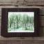 Placeholder: exquisite whimsical woodland watercolor, stretched canvas, cute, adorable, linen and wood backdrop