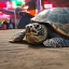 Placeholder: Turtle visiting the night market