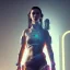 Placeholder: A cyberpunk soldier Armor wearing girl,cyberpunk 2077, ultra realistic,shiny, smooth, studio quality, octane render, Surrealism, Triadic colour scheme,glow-stick, ambient lighting polaroid, 100mm