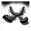 Placeholder: nihilism, horror centipede legs regression, surreal, digital illustration by Michael Whelan and VS Gaitonde, overlapping cel boxes shuffled and offset, moody, sinister