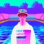 Placeholder: Vaporwave pool person