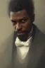 Placeholder: Portrait of a black victorian gentleman, male, detailed face, 19th century, highly detailed, cinematic lighting, digital art painting by greg rutkowski