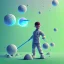 Placeholder: isometric clean art of a boy, soft lighting, soft pastel gradients, high definition, 3d icon clay render, blender 3d