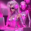 Placeholder: cyber party pink