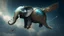 Placeholder: a flying metal elephant of the universe