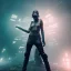 Placeholder: portrait of beautiful woman wearing ultra cyberpunk dystopian fashion, gas mask, ripped clothing, mist and fog, 8k, high-quality, ultra-fine detail, Brian Froud, Howard Lyon, Anna Dittman, Anne Stokes, Selina French, Greg Rutowski