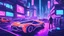 Placeholder: A futuristic cityscape at night with neon lights and flying cars.