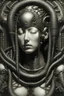 Placeholder: a bound geisha by HR giger