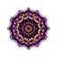 Placeholder: 4 Geometrical Mandala Using Shapes Like (Hexagon And Square) These Colors: Purple, Navy-Blue, Maroon, Shining Golden, Shining Silver, And A Rustic Black.