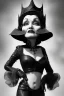 Placeholder: Marlene Dietrich as evil queen in black leather, leather, busty, cleavage, angry, stern look. character design by cory loftis, fenghua zhong, ryohei hase, ismail inceoglu and ruan jia. unreal engine 5, artistic lighting, highly detailed, photorealistic, fantasy