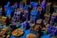 Placeholder: A purple undead village made out of cookies and cakes painted by Claude Monet