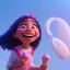 Placeholder: cute, adorable, smiling girl eating ice cream, candies flying all around her, Pixar, disney, cinema lighting, gaming, 8k, magic, love --q 1 --v 4