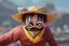 Placeholder: luffy with sunglasses and mustaches