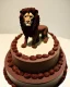 Placeholder: Lion aslan model made of Chocolate cake