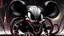 Placeholder: a spider mickey mouse hybrid, photorealism, movie screen capture, horror, sci-fi, retrofuturism, evil, demon-like