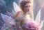 Placeholder: one very little beautiful fairy on a big crystal subtle flower in a galactic ambiance, transparent petals, delicate colors, in the foreground, full of details, smooth, bright sunshine，soft light atmosphere, light effect，vaporwave colorful, concept art, smooth, extremely sharp detail, finely tuned detail, ultra high definition, 8 k, unreal engine 5, ultra sharp focus