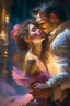 Placeholder: Spanish lovers enchanting love night Nikon D850 extremely detailed Award winning photography fantasy illustration studio lighting high detail fantastic view magical Pino Daeni