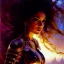 Placeholder: Drawing of beautiful face,busty Selene (Underworld),intense stare,Minimal ancient armor, balanciaga fashion clothe painting by gaston bussiere, greg rutkowski, yoji shinkawa, yoshitaka amano, tsutomu nihei, donato giancola, tim hildebrandt, oil on canvas, cinematic composition, extreme detail,fit full head inside picture,16k