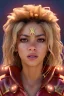 Placeholder: Shakira artist, Realistic image, natural waist up portrait, natural busty , perfect eyes, glow, circle iris, eye liner. spray line make up, glow. lips, gold. big rings piercing, led ornament. coat, vibrant color, highly detailed, art stations, concept art, smooth, unreal engine 5, god lights, ray tracing, RTX, lumen lighting, ultra detail, volumetric lighting, 3d, finely drawn, high definition, 4k.