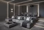 Placeholder: home cinema room with LED lighting in the walls make sure the room is completely symmetrical