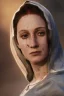 Placeholder: The Virgin Mary, cry in the dark, blood, darkness, Outlast, photorealistic illustration, 8k