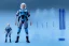 Placeholder: Vaquform Plastic Clear shell toy, packaging, G.I. Joe doll, mike pence space force uniform, blue cloth