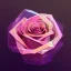 Placeholder: transparent multicolor crystal rose