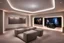 Placeholder: dedicated home cinema room with LED lighting in the walls make sure the room is completely symmetrical