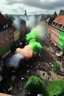 Placeholder: germany after weed legalization, german city, dust from smoking weed, happy stoned people, smoking a blunt