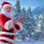 Placeholder: Santa dabbing