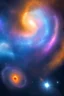 Placeholder: cosmic portal, high definition, big blue dragons on both sides, cosmic, stars, galaxies, blue nuances, blue colors, indigo colors