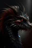 Placeholder: fluffy eastern dragon, headshot, dark colors