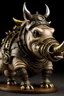 Placeholder: steampunk Rhinoceros flexing muscles