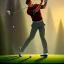 Placeholder: book cover, fantasy art, ad&d, the story of a golf player