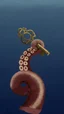 Placeholder: An octopus tentacle reaching out from the depths, holding an ancient key, flickering with light. It may be dark all around, but the key itself is bright and clear.