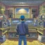 Placeholder: COVER ART, MUSIC, 90S, VINTAGE, NOSTALGIA, MUSIC PRODUCER, BACK, FACING AWAY, HUGE ROOM FAR AWAY