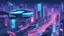 Placeholder: A futuristic cityscape at night with neon lights and flying cars.