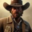 Placeholder: rugged cowboy sherif face hat and sherif star.intricate detail,.Style,by red dead redemption by andrea bonelli,by Jean Baptiste Monge.